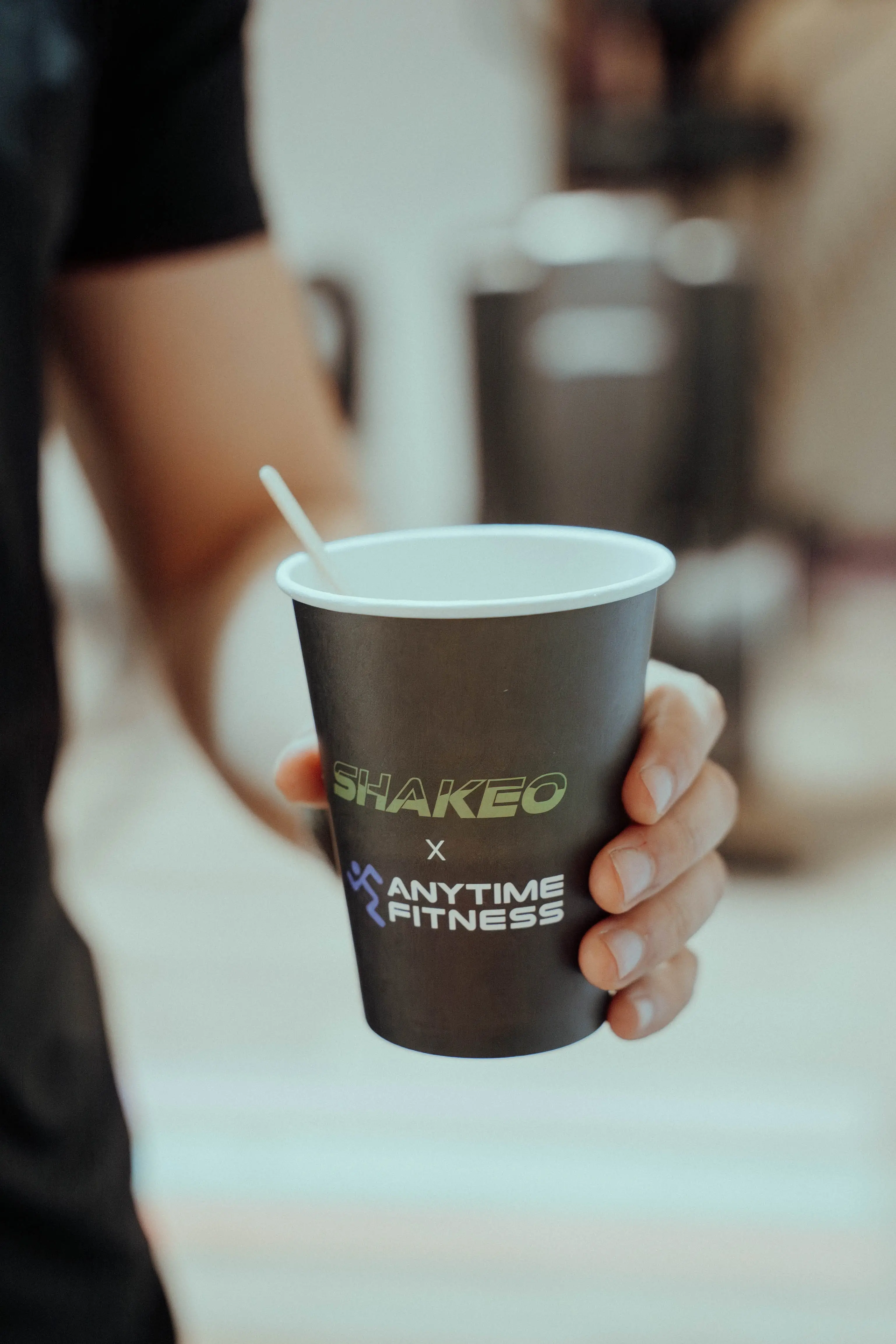 SHAKEO x ANYTIME FITNESS branded cup